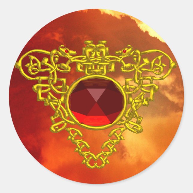 STICKER ROND COEUR CELTIQUE (Devant)