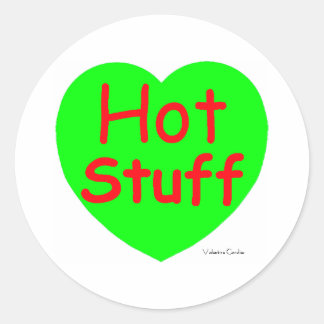 Sticker Rond Coeur chaud