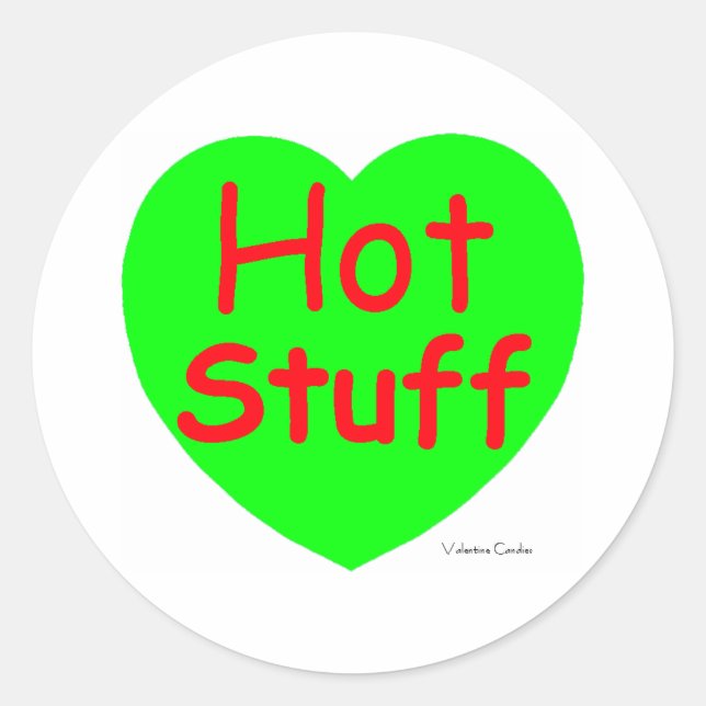 Sticker Rond Coeur chaud (Devant)