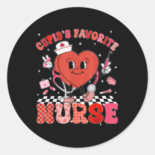 Sticker Rond Coeur Cupidons Favoris Valentines Jour Rn Cna Icu