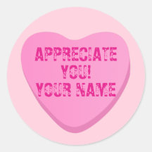 Coeur de bonbons avec Coeur de texte rose personna