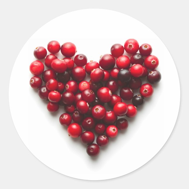 Sticker Rond Cœur de Cranberry (Devant)