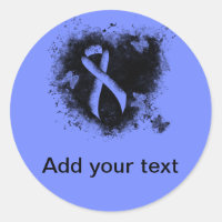 Coeur de gravité du ruban bleu de sensibilisation
