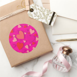 Sticker Rond Coeur de papier décoratif 2