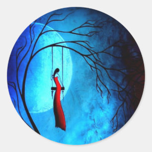 Sticker Rond Coeur et poésie 36...