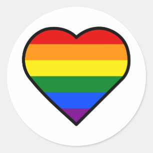 STICKER ROND CŒUR FIERTE