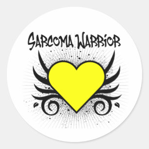 Sticker Rond Coeur guerrier Sarcoma