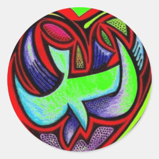 Sticker Rond Coeur intégral de l'amour - Customisé