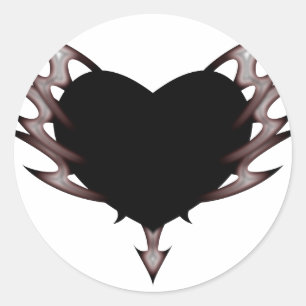 Sticker Rond coeur tribal