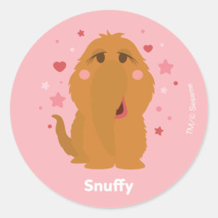 Sticker Rond Coeurs et étoiles confortables Graphisme