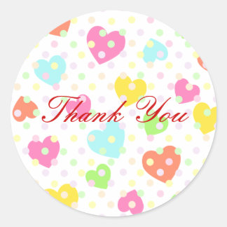 Sticker Rond Coeurs mignons minuscules B