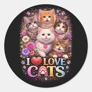 Sticker Rond Cœurs Parfaits Minuscules