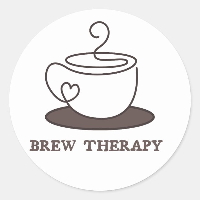 Sticker Rond Coffee  (Devant)