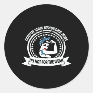 Sticker Rond Coffin Siris Syndrome Maman Pas Pour Faible Connai