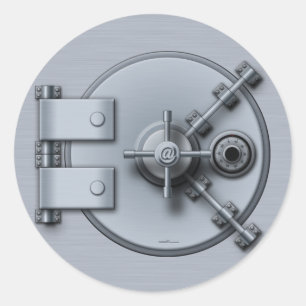 Sticker Rond Coffre fort