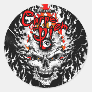 Sticker Rond Cogli l'Attimo