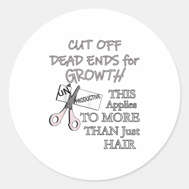 Sticker Rond Coiffeur Cadeaux Coiffeur Funny Barber Devis (Devant)