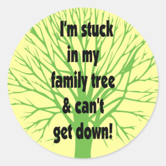 Sticker Rond Coincé Dans Mon Arbre Familial