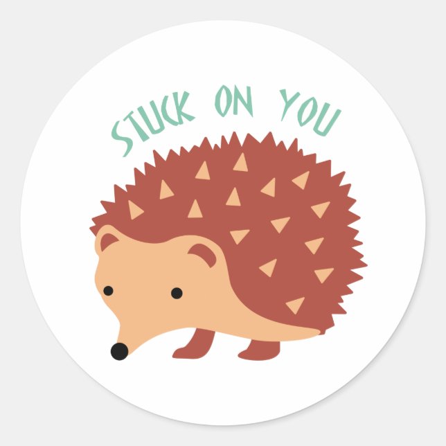 Sticker Rond Coincé Sur Toi (Devant)