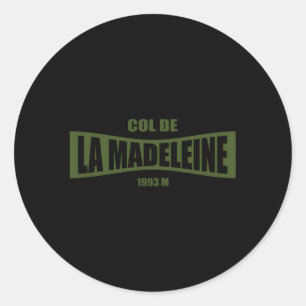 Sticker Rond Col De La Madeleine Vélo À Vélo