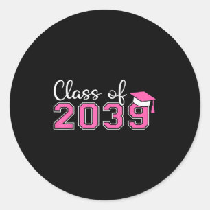 Sticker Rond Col Préscolaire De 20 Croissance Avec Moi Graduati