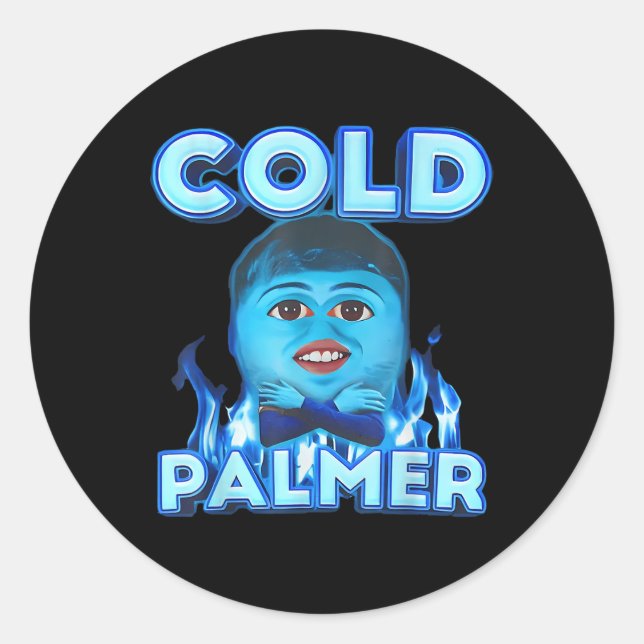 Sticker Rond Cold Palmer Meme, Fun Meme (Devant)