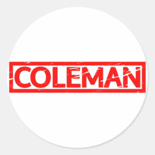 Sticker Rond Coleman Stamp