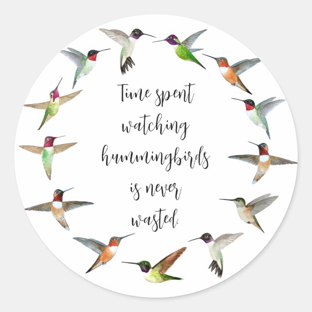 Sticker Rond Colibri (Devant)