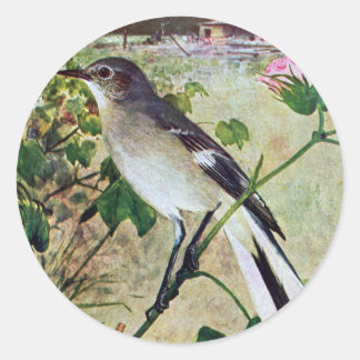 Sticker Rond Colibri