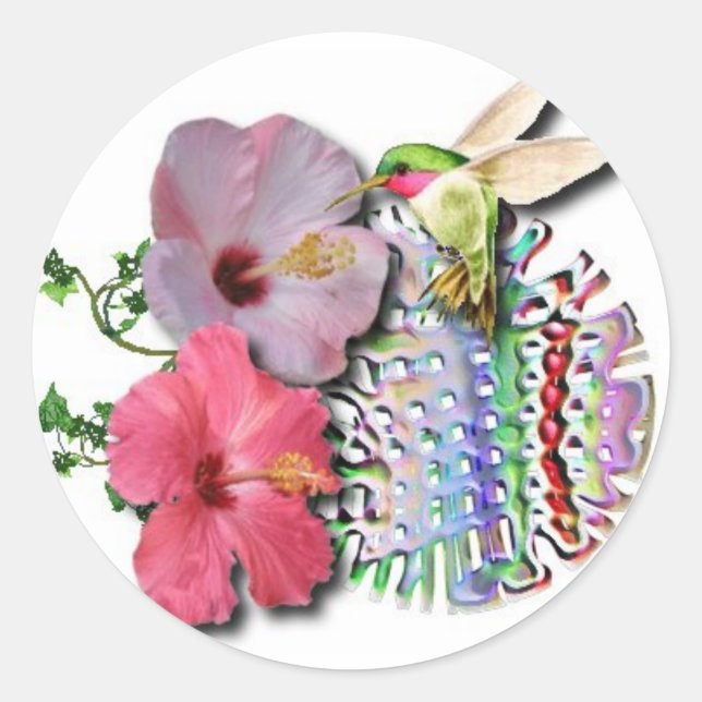 Sticker Rond Colibri (Devant)