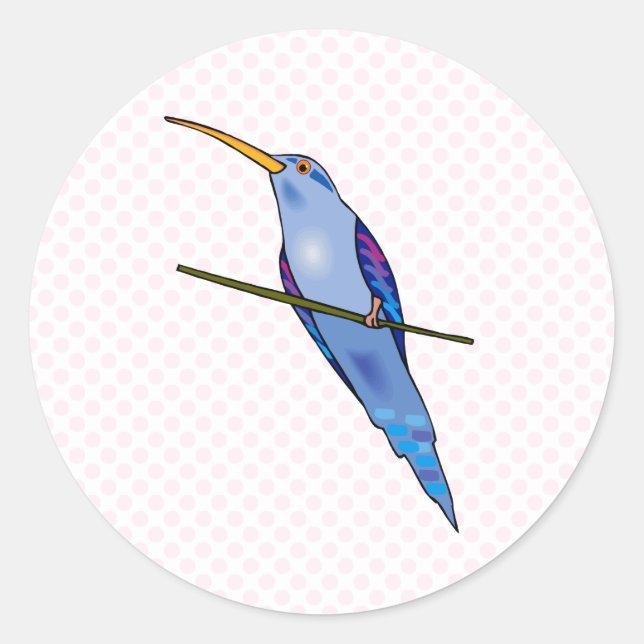 Sticker Rond Colibri Harriot (Devant)