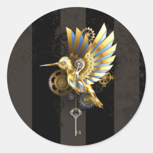 Sticker Rond Colibri mécanique