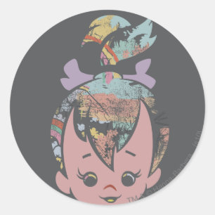 Sticker Rond Collage de couleur de PEBBLES™