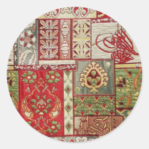 Sticker Rond collant de tissu turc