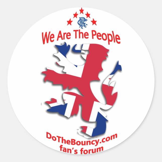 Sticker Rond collant unionlion WATP rangers (Devant)