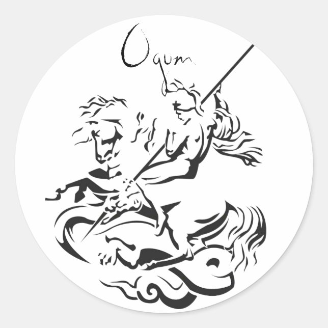 Sticker Rond Colle Ogum (Devant)