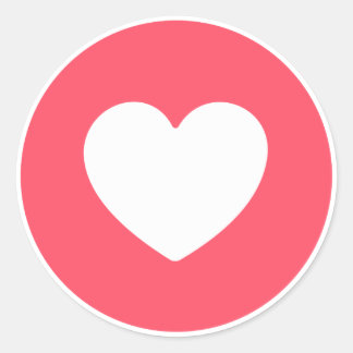 Sticker Rond Colle Redondo Reação J'ai aimé