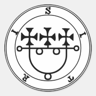 Sticker Rond Colle Sitri Goétia