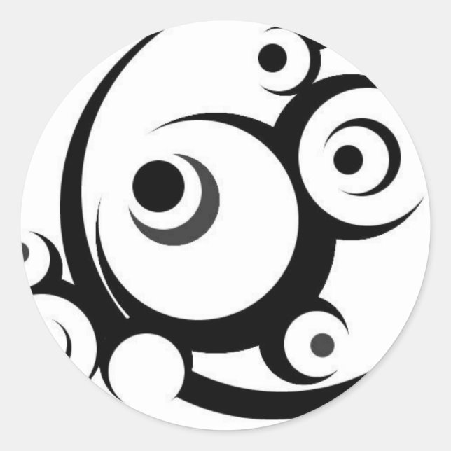 Sticker Rond Colle Tribale (Devant)