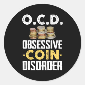 Sticker Rond Collecteur De Pièces Pour Pièce