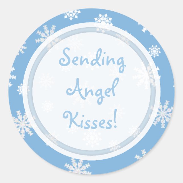 Sticker Rond Collection Angel Kisses (Devant)