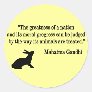 Sticker Rond Collection de devis Mahatma Gandhi