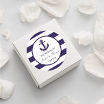 Sticker Rond Collection de Mariages de la marine d'Ancres nauti<br><div class="desc">La collection de mariages à rayures marine de l'ancre nautique est parfaite pour tout couple qui planifie un mariage romantique au bord de la mer. Ces sceaux d'invitation peuvent être personnalisés pour votre occasion spéciale et feraient le étiquette parfait pour tout mariage, douche nuptiale, fête de fiançailles, fête d'anniversaire et...</div>