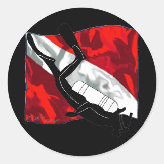 Sticker Rond Collection DiverDown