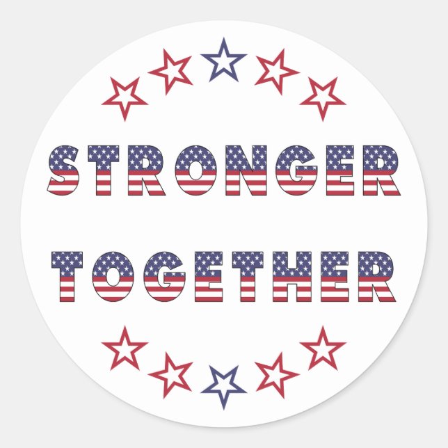 Sticker Rond Collection du parti Élections USA ! (Devant)