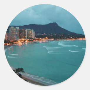 STICKER ROND COLLECTION HAWAII ALOHA
