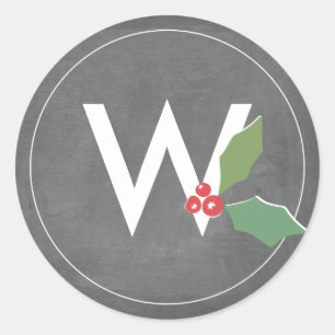 Sticker Rond Collection Holly Jolly