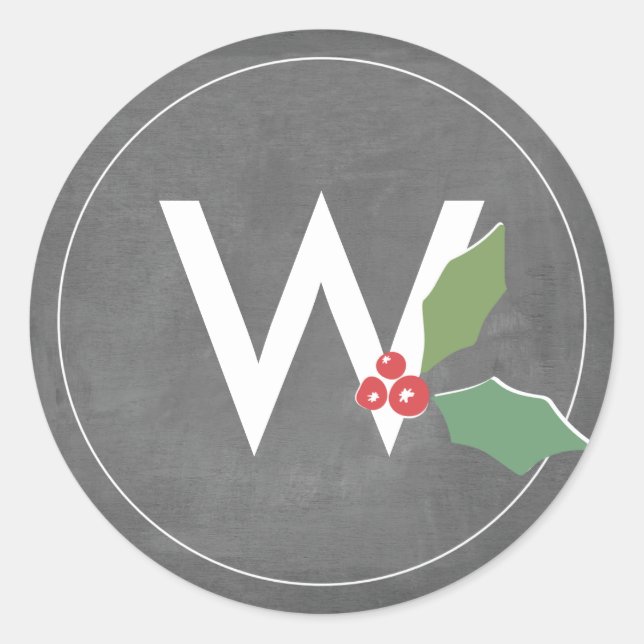 Sticker Rond Collection Holly Jolly (Devant)