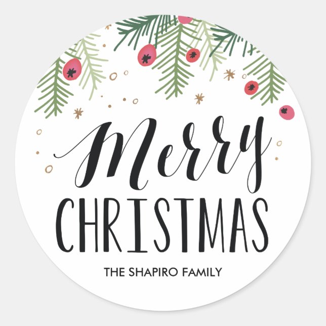 Sticker Rond Collection Merry Berry (Devant)