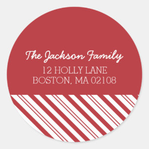 Sticker Rond Collection Merry Snowfall